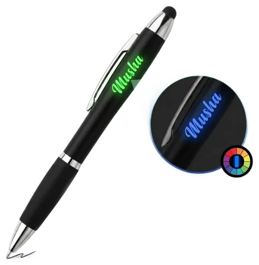 MUSHA Personalized Engraved LED Pen with Name - Touch Light Ballpoint | Corporate & Teacher Gift | Devi Gifts Trichy