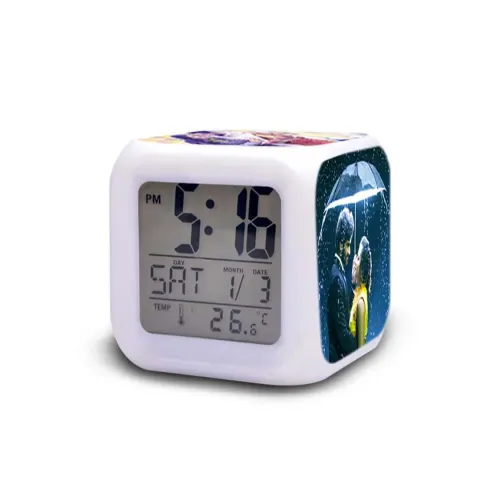 MUSHA Customized LED Photo Digital Alarm Clock