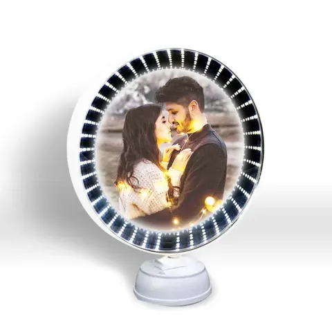 3D Illusion LED Magic Mirror Photo Frame Round Big