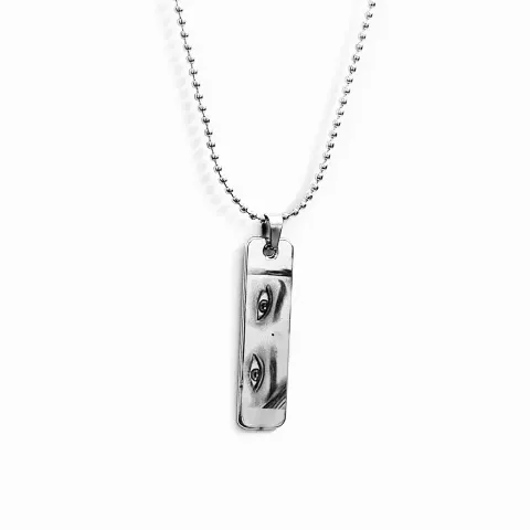 Musha Personalized Human Eye Engraved Pendant Necklace