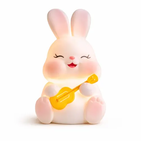 Musha Bunny guitar Mini LED Night Lamp Toys (Guitar tabbit...
