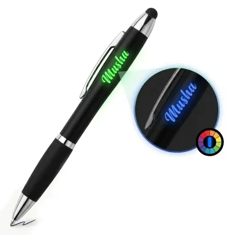 MUSHA Personalized Engraved LED Pen with Name