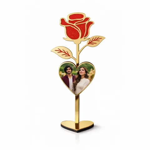 Musha Personalized Rose Photo Frame