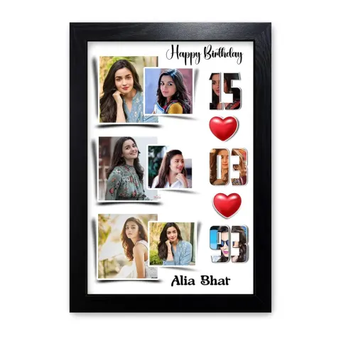 Personalised Birthday Collage Photo Frame