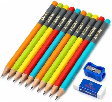 MUSHA Personalized Name Pencils for Kids - Set of 10