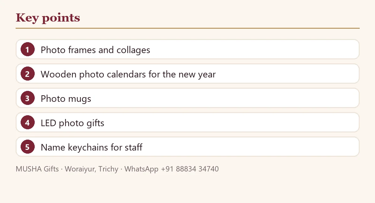 Christmas and New Year Gift Ideas in Trichy (2026-27): key points