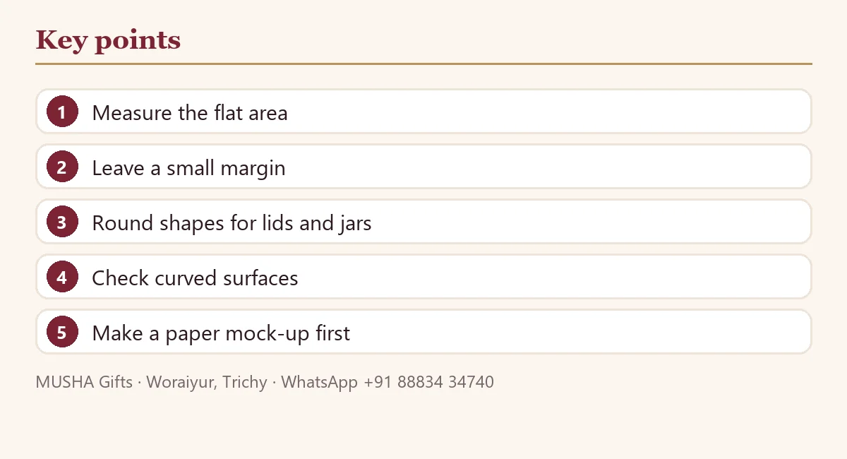 How to Choose the Right Sticker Size for Your Product: key points
