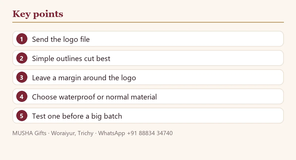 Logo Shape Stickers and Round Stickers: How Shape Cutting Works: key points