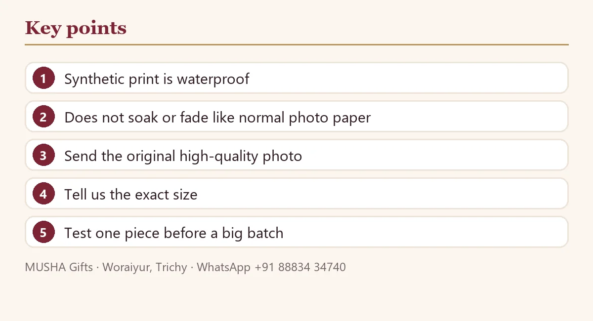 Photo Prints for Resin Art: Why Synthetic Print Is Used: key points