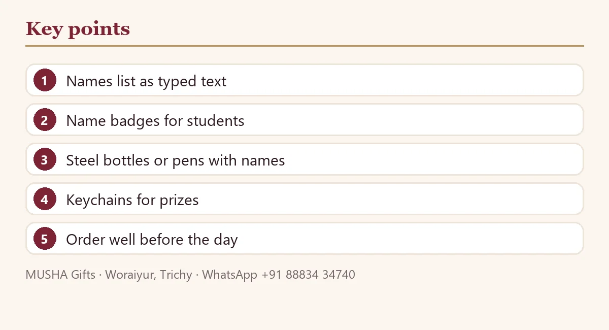 School Annual Day and Sports Day Gifts in Bulk: Practical Ideas: key points